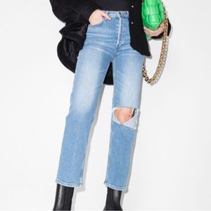 Re/Done 70s Straight Daring Indigo size 23